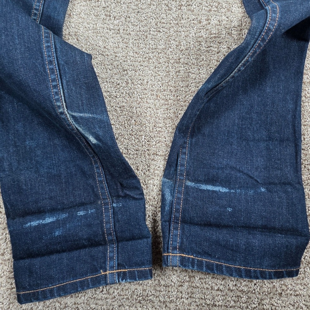 3sixteen Slim Tapered Mens Selvedge Denim Jeans Blue Button Fly 30x32 ST-101X - Picture 10 of 14